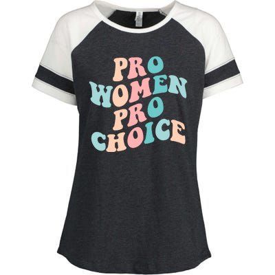 Pro Choice Equal Rights Feminist Retro Enza Ladies Jersey Colorblock Tee