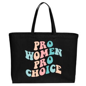 Pro Choice Equal Rights Feminist Retro Cotton Canvas Jumbo Tote