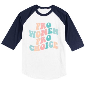 Pro Choice Equal Rights Feminist Retro Baseball Sleeve Shirt