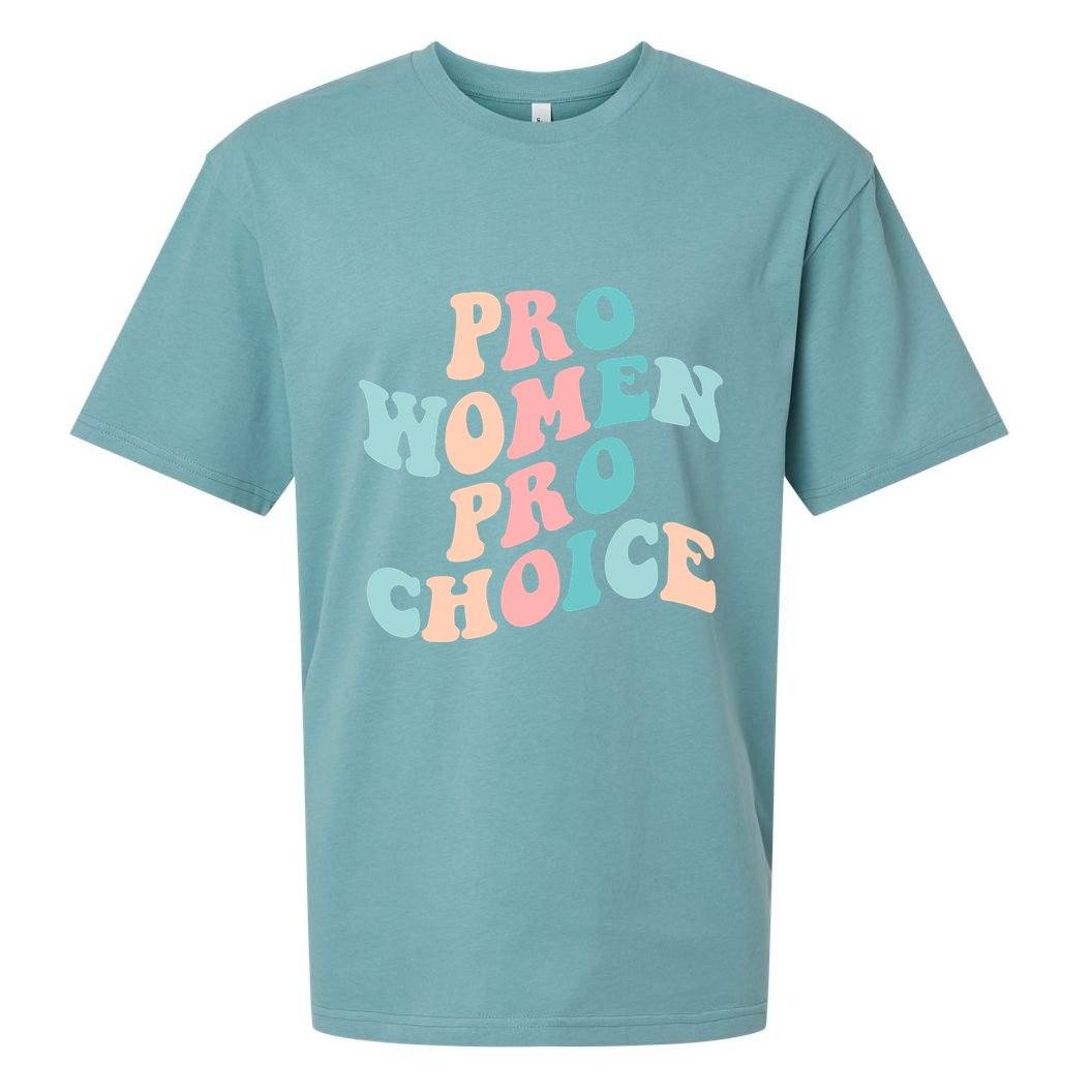 Pro Choice Equal Rights Feminist Retro Sueded Cloud Jersey T-Shirt