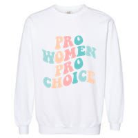 Pro Choice Equal Rights Feminist Retro Garment-Dyed Sweatshirt