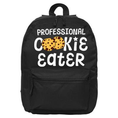 Professional Cookie Eater Chocolate Chip Baking Gift 16 in Basic Backpack