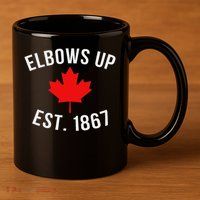 Pro Canada Elbows Up Established 1867 11oz C Handle Ceramic Mug