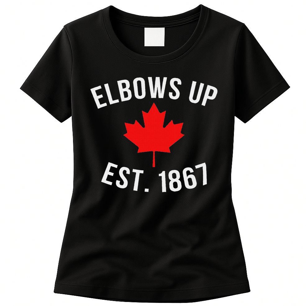 Pro Canada Elbows Up Established 1867 Womens T-Shirt