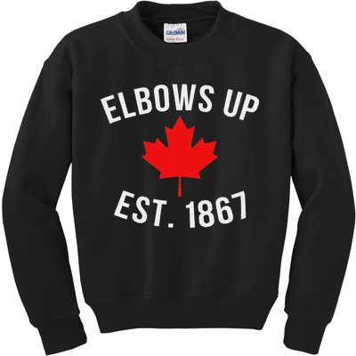 Pro Canada Elbows Up Established 1867 Kids Sweatshirt