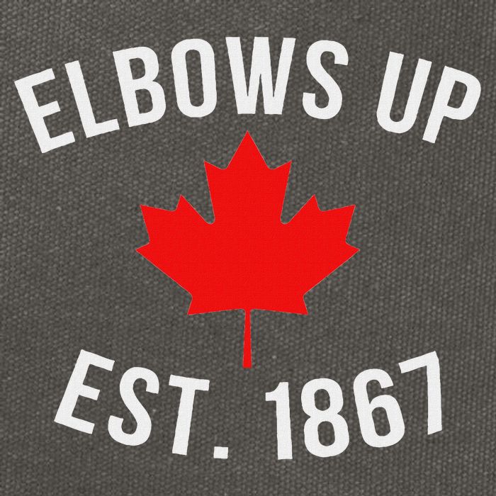 Pro Canada Elbows Up Established 1867 Cotton Canvas Backpack