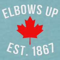 Pro Canada Elbows Up Established 1867 Sueded Cloud Jersey T-Shirt