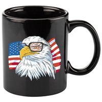 Patriot Cool Eagle USA Flag 11oz C Handle Ceramic Mug