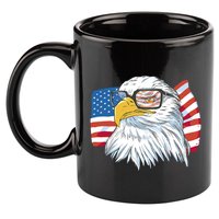 Patriot Cool Eagle USA Flag 11oz C Handle Ceramic Mug