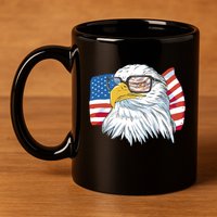 Patriot Cool Eagle USA Flag 11oz C Handle Ceramic Mug
