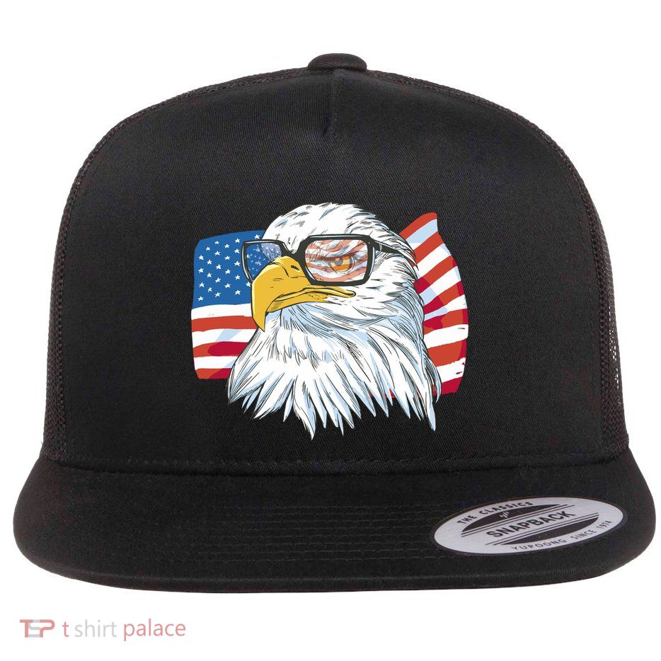 Patriot Cool Eagle USA Flag Flatbill Hat