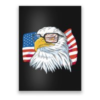 Patriot Cool Eagle USA Flag Poster