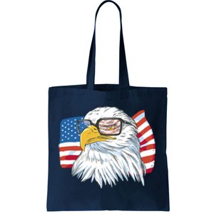 Patriot Cool Eagle USA Flag Tote Bag