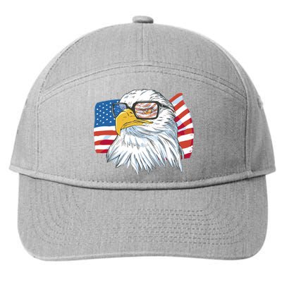 Patriot Cool Eagle USA Flag 7-Panel Snapback Hat