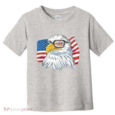 Patriot Cool Eagle USA Flag Toddler T-Shirt