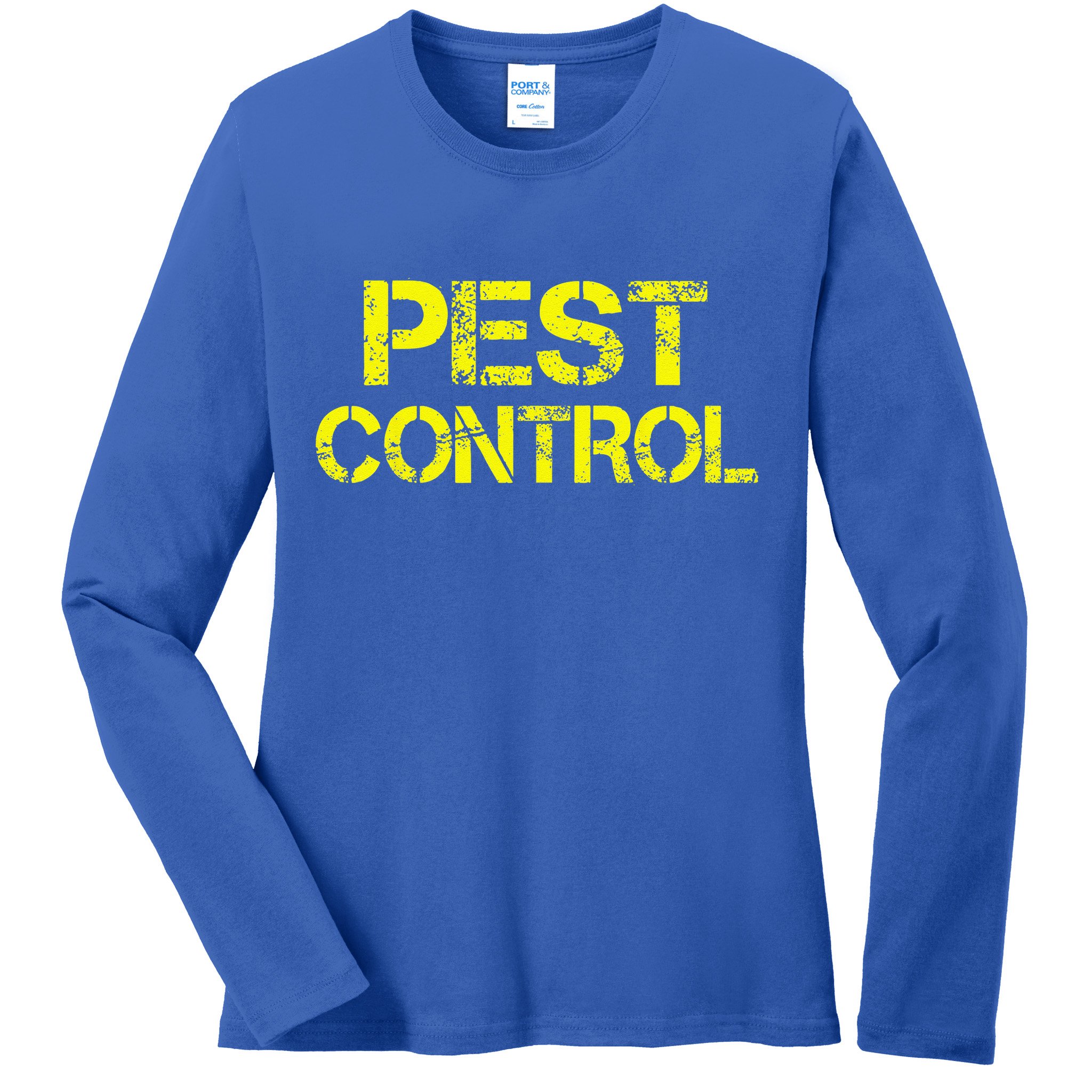 Pest Control Exterminator Halloween Costume Ladies Long Sleeve Shirt