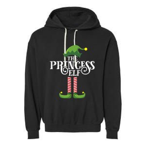 Princess Cute Elf Matching Family Group Christmas Party Garment-Dyed Fleece Hoodie