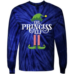 Princess Cute Elf Matching Family Group Christmas Party Tie-Dye Long Sleeve Shirt