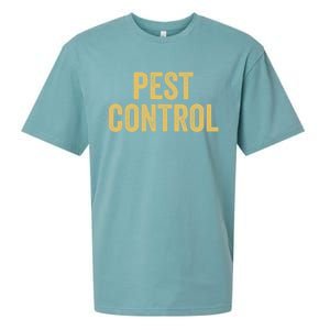 Pest Control Exterminator Halloween Costume Cool Gift Sueded Cloud Jersey T-Shirt