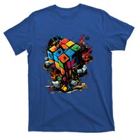 Puzzle Cube Exploding Speed Cubing 80S Vintage Math Gift T-Shirt