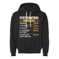 Pest Control Exterminator Pest Controller Hourly Rate Garment-Dyed Fleece Hoodie