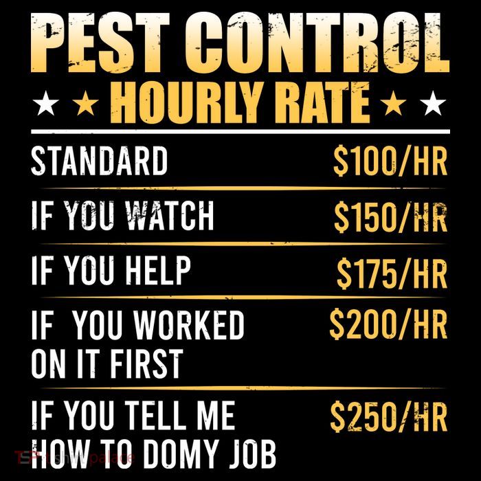 Pest Control Exterminator Pest Controller Hourly Rate Tall T-Shirt