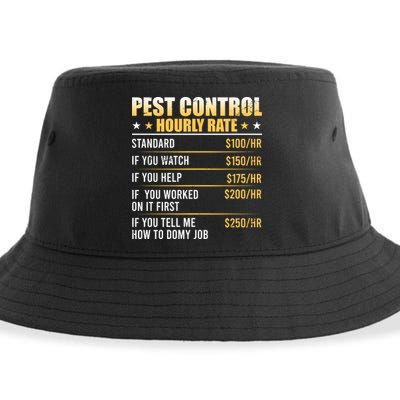 Pest Control Exterminator Pest Controller Hourly Rate Sustainable Bucket Hat