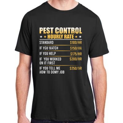 Pest Control Exterminator Pest Controller Hourly Rate Adult ChromaSoft Performance T-Shirt