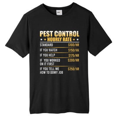 Pest Control Exterminator Pest Controller Hourly Rate Tall Fusion ChromaSoft Performance T-Shirt