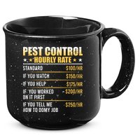 Pest Control Exterminator Pest Controller Hourly Rate 15oz Campfire Ceramic Mug