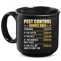 Pest Control Exterminator Pest Controller Hourly Rate 15oz Campfire Ceramic Mug