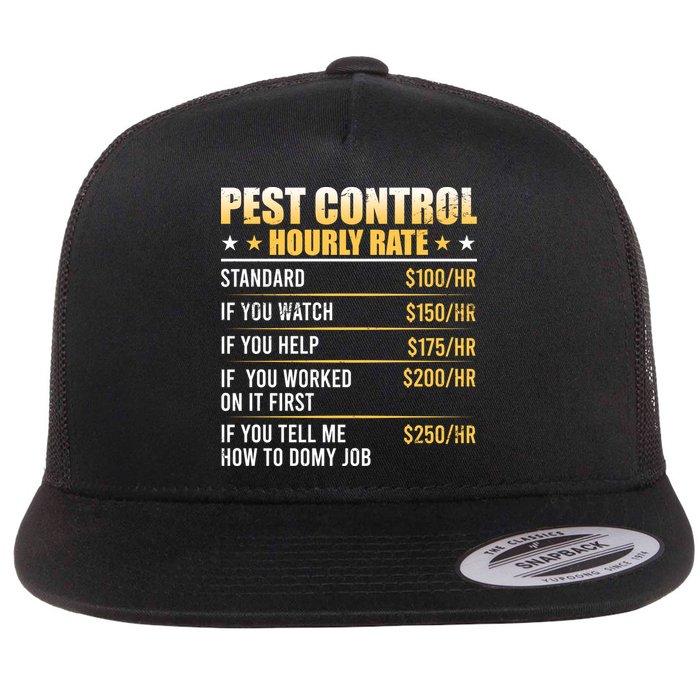 Pest Control Exterminator Pest Controller Hourly Rate Flat Bill Trucker Hat