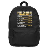Pest Control Exterminator Pest Controller Hourly Rate 16 in Basic Backpack