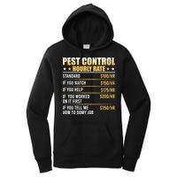 Pest Control Exterminator Pest Controller Hourly Rate Women's Pullover Hoodie