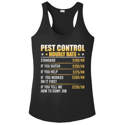 Pest Control Exterminator Pest Controller Hourly Rate Ladies PosiCharge Competitor Racerback Tank
