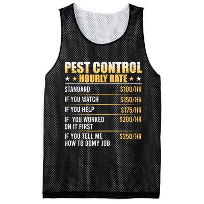 Pest Control Exterminator Pest Controller Hourly Rate Mesh Reversible Basketball Jersey Tank