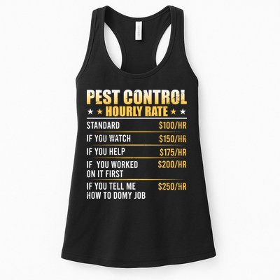 Pest Control Exterminator Pest Controller Hourly Rate Womens Tank Top