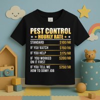 Pest Control Exterminator Pest Controller Hourly Rate Toddler T-Shirt
