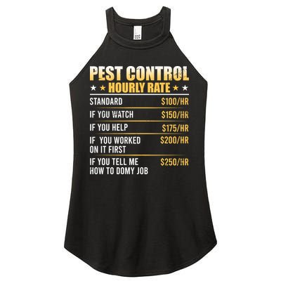 Pest Control Exterminator Pest Controller Hourly Rate Women's Perfect Tri Rocker Tank