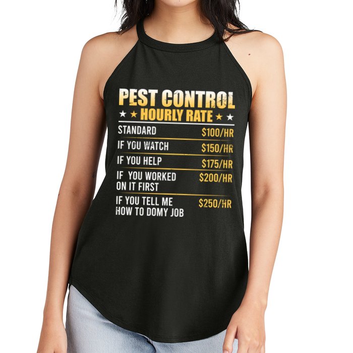 Pest Control Exterminator Pest Controller Hourly Rate Women's Perfect Tri Rocker Tank