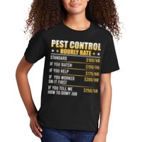 Pest Control Exterminator Pest Controller Hourly Rate Kids T-Shirt