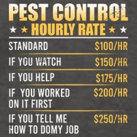 Pest Control Exterminator Pest Controller Hourly Rate Vector Backpack