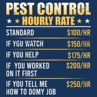 Pest Control Exterminator Pest Controller Hourly Rate Infant Baby Jersey Bodysuit