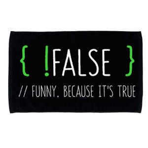 Programmer Computer Engineer Funny False Programming Coding Microfiber Hand Towel