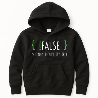 Programmer Computer Engineer Funny False Programming Coding Kids Hoodie
