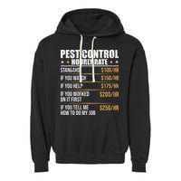 Pest Control Exterminator Pest Controller Hourly Rate Garment-Dyed Fleece Hoodie