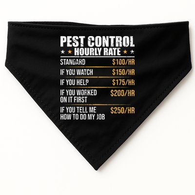Pest Control Exterminator Pest Controller Hourly Rate USA-Made Doggie Bandana
