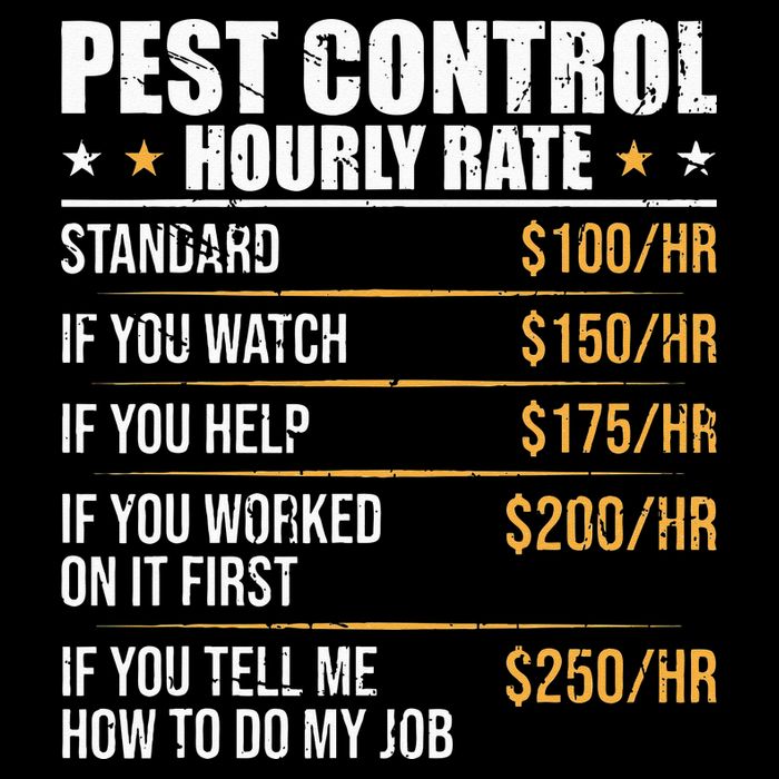 Pest Control Exterminator Pest Controller Hourly Rate Cooling Performance Crew T-Shirt