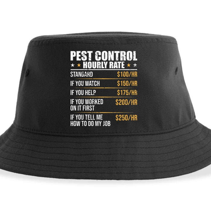 Pest Control Exterminator Pest Controller Hourly Rate Sustainable Bucket Hat