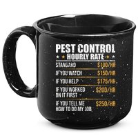 Pest Control Exterminator Pest Controller Hourly Rate 15oz Campfire Ceramic Mug